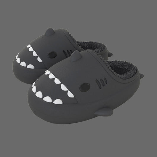 Pantuflas de Pareja Tiburón Cartoon - Suela Suave EVA y Algodón - Image 14