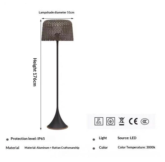 Lámpara de Piso LED Inteligente para Jardín y Terraza Impermeable - Image 16