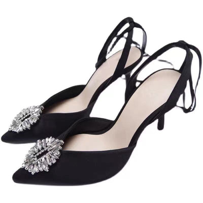 Sandalias Romanas Stiletto con Tira de Tobillo para Mujer - Image 8
