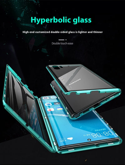Funda Protectora Doble Cristal para Samsung S22 Ultra, S22+ y S21 con Marco Metálico - Image 12