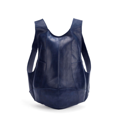 Mochila de Cuero Crazy Horse Retro para Hombre - Estilo Universitario Marrón Oscuro - Image 8