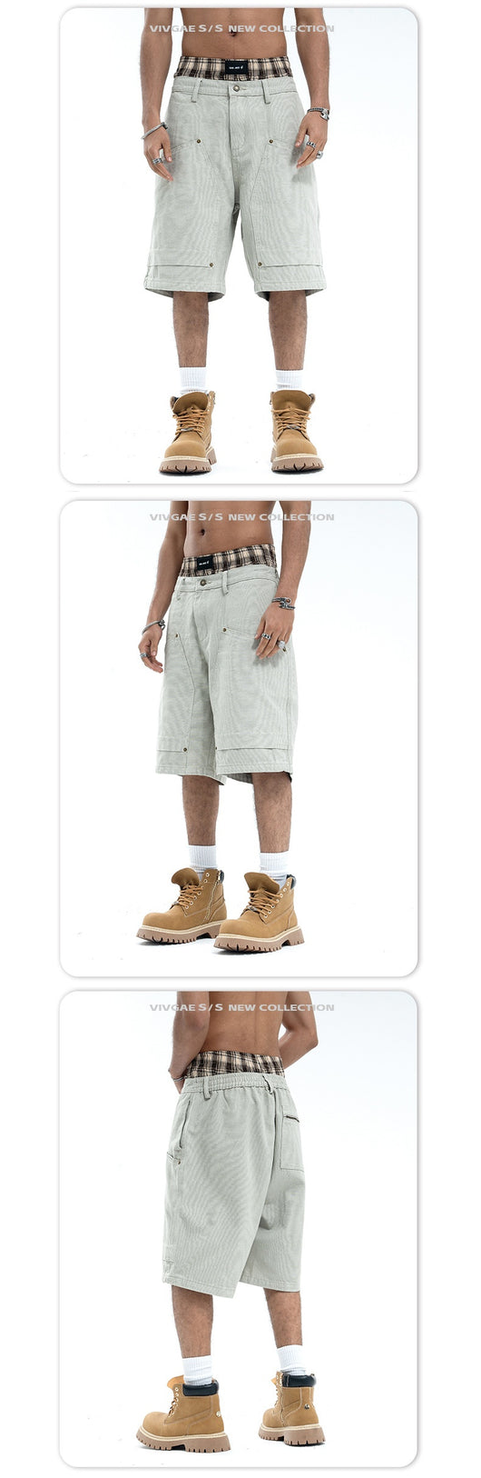 Shorts de Trabajo Pure Cotton - Comodidad y Estilo para Hombre - Image 7