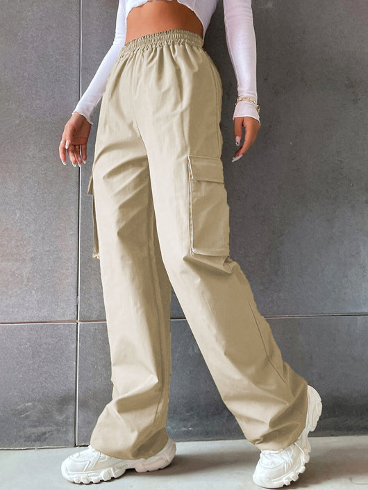 Pantalón de Trabajo Talle Alto con Bolsillos - Corte Clásico Mujer - Image 9