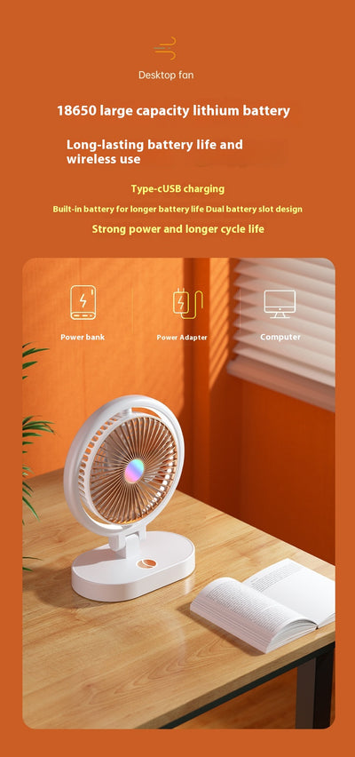 Ventilador Dual de Escritorio con Carga y Enchufe - Image 9