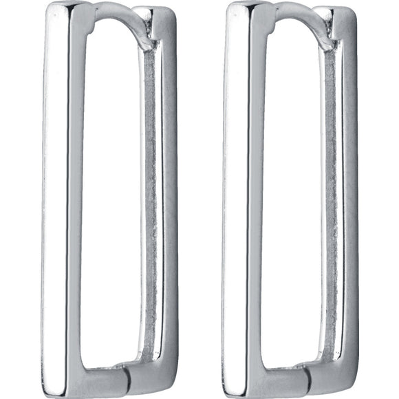 Aretes Rectangulares Calados de Moda