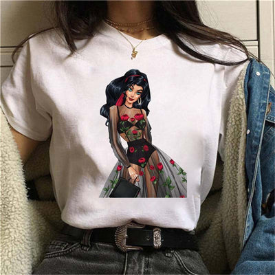 Playera Blanca Estampada para Mujer - Image 8