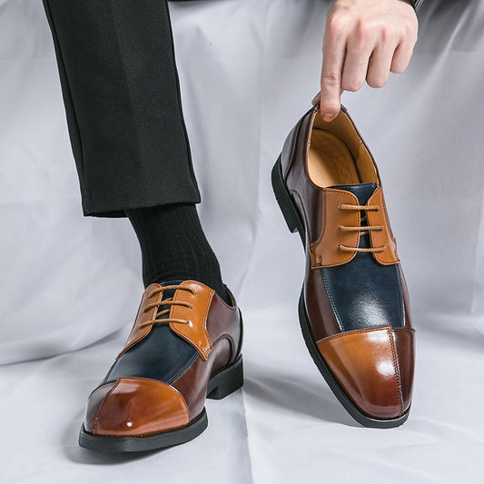 Zapatos de Cuero Formal Ejecutivo con Coordinación de Colores