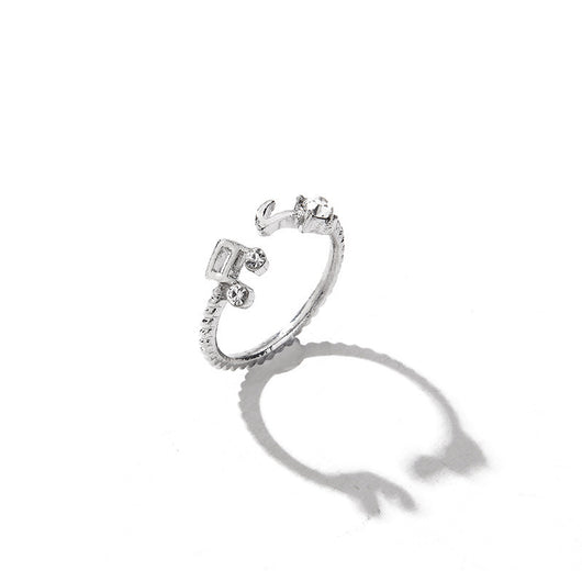 Anillo Ajustable con Hilo de Nota y Detalles de Strass - Image 8