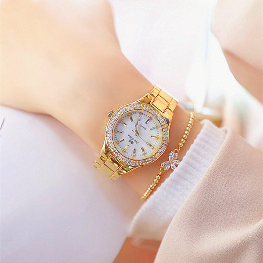 Reloj de Pulsera para Mujer con Cadena Completa de Diamantes - Image 4