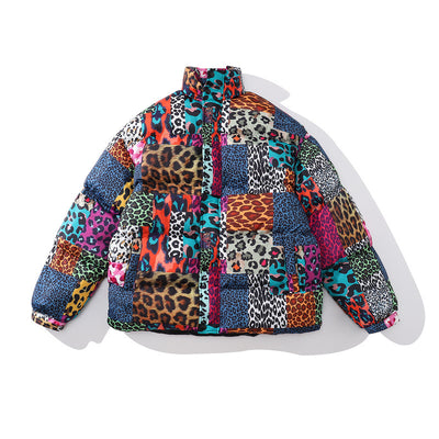 Chaqueta Acolchada Oversize con Bloques de Color - Algodón para Hombre y Mujer - Image 18