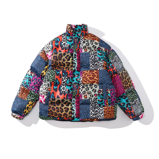 Chaqueta Acolchada Oversize con Bloques de Color - Algodón para Hombre y Mujer - Image 18
