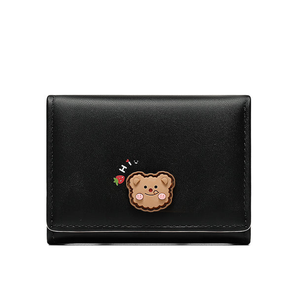 Monedero Compacto Tri-pliegue con Diseño Exclusivo para Mujer