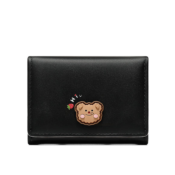 Monedero Compacto Tri-pliegue con Diseño Exclusivo para Mujer