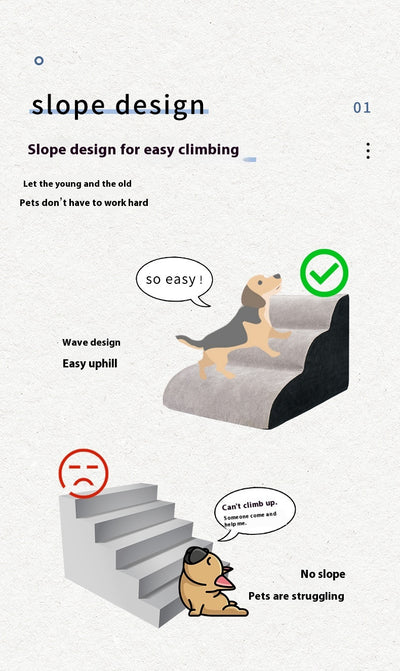 Escaleras Onduladas para Perros Pequeños - Acceso Fácil a Muebles - Image 47