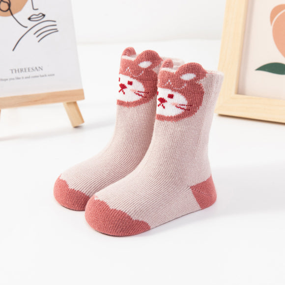 Calcetines Antideslizantes de Algodón Peinado para Bebé con Diseños Divertidos