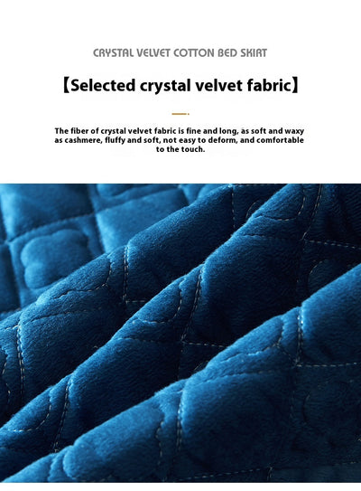 Volante de Cama de Cristal Europeo Terciopelo Grueso - Image 16