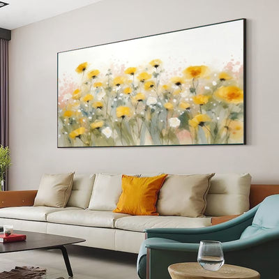 Cuadro de Flores Acuarela Pintado a Mano - Lienzo Decorativo para Sala y Comedor - Image 11