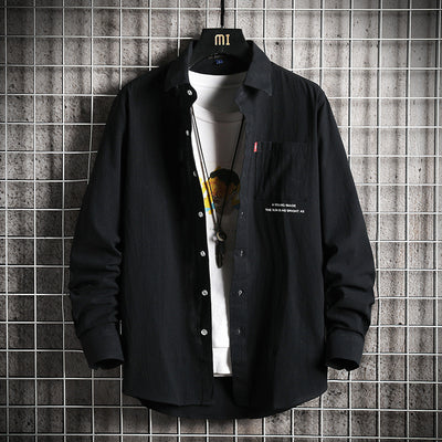 Polera Manga Larga Urban Tide para Hombre - Casual y Versátil - Image 11
