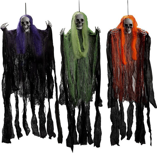 Juego de 3 Fantasmas Colgantes para Decoración de Halloween - Image 7