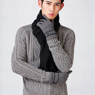 Bufanda Gruesa Casual para Hombre con Efecto Cachemira y Combinación de Colores - Image 14