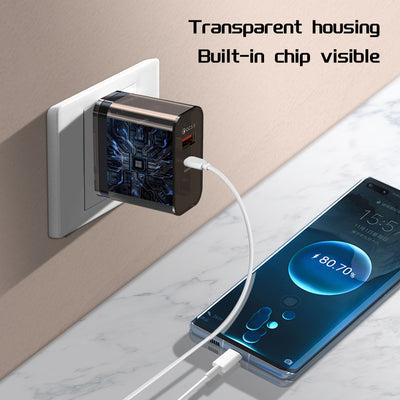 Adaptador de Carga Rápida 38W con Funda Transparente - Image 24