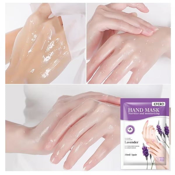 Guantes Mascarilla de Lavanda para Manos - Tratamiento Intensivo