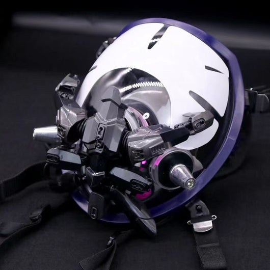 Casco Luminiscente de Rol Mecánico - Diseño Futurista de Ciencia Ficción - Image 11