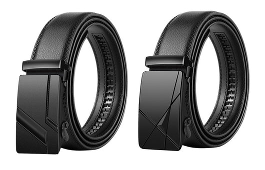 Cinturón de Cuero para Hombre con Hebilla Automática Estilo Coreano - Image 19