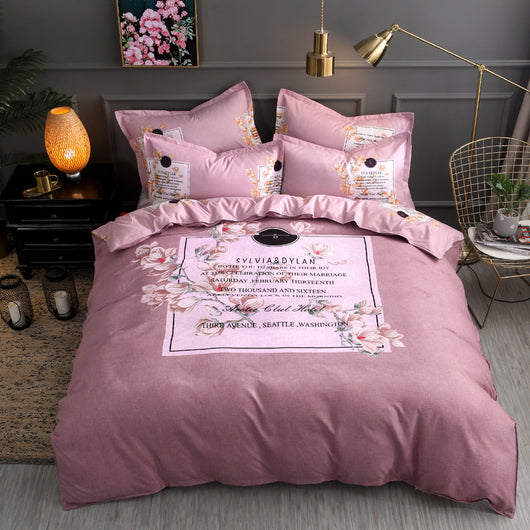 Juego de 4 Piezas de Cashmere Floral Acolchado para Bodas - Image 15