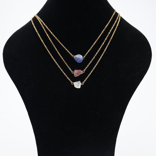 Collar Colgante de Cristal Natural en Piedra Bruta - Image 29