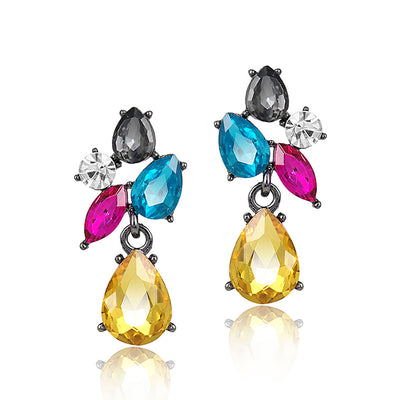 Aretes de Acero Quirúrgico con Cristales - Diseño Minimalista Elegante - Image 9