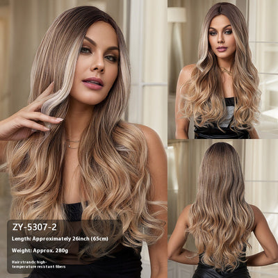 Peluca Larga Efecto Cabello Natural 60cm - Línea de Cabello Realista para Presentadoras - Image 10