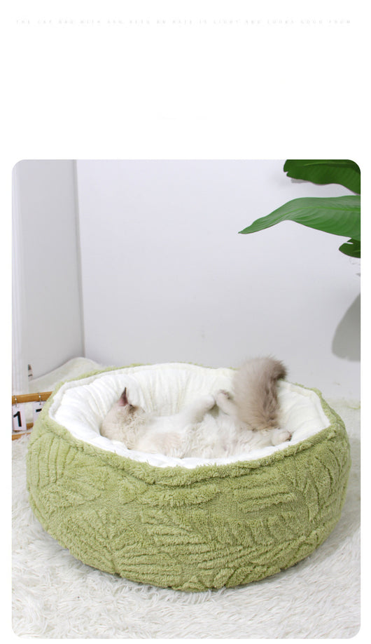 Cama Redonda Acogedora para Gatos y Perros Pequeños - Nido Térmico Suave - Image 25