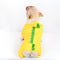 Impermeable Dinosaurio para Mascotas - Traje Amarillo Resistente al Agua
