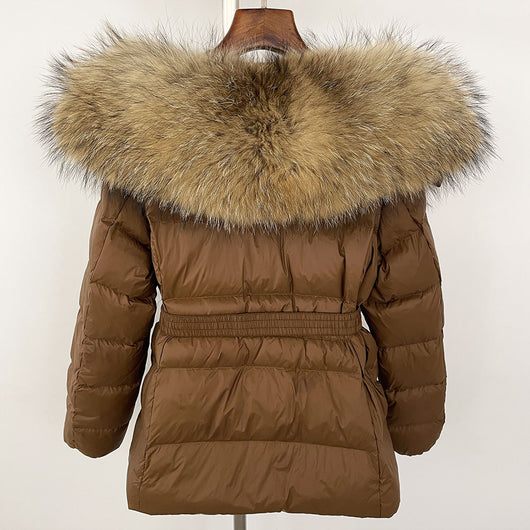 Chaqueta Acolchada Corta Ajustada para Mujer con Forro de Piel - Image 74