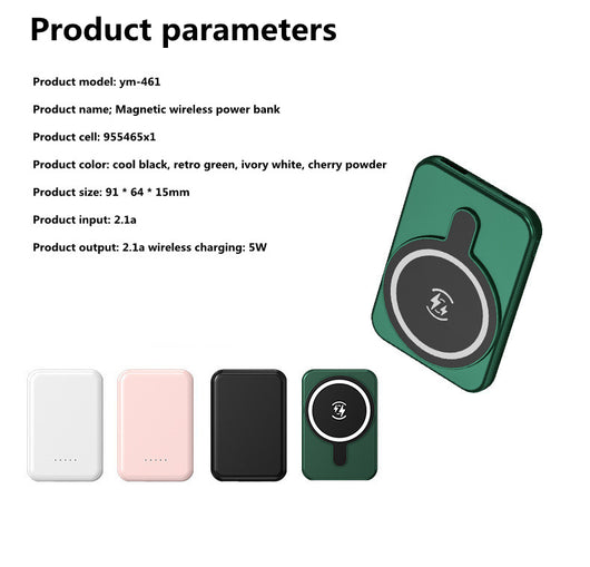 Batería Portátil Magnética 5000mAh con Carga Inalámbrica - Image 13
