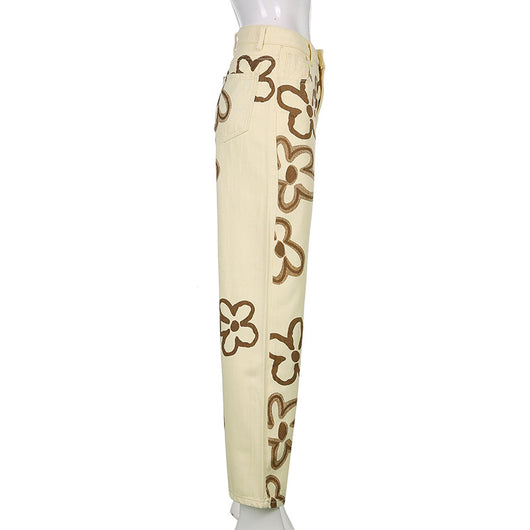 Jeans Rectos con Estampado Street Wear Casual - Image 10