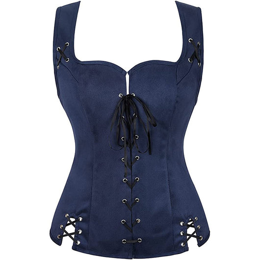 Blusa de Gamuza con Cordones para Mujer - Image 7