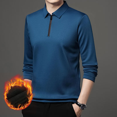 Polo Térmico con Cierre Parcial y Forro Polar para Hombre - Image 3