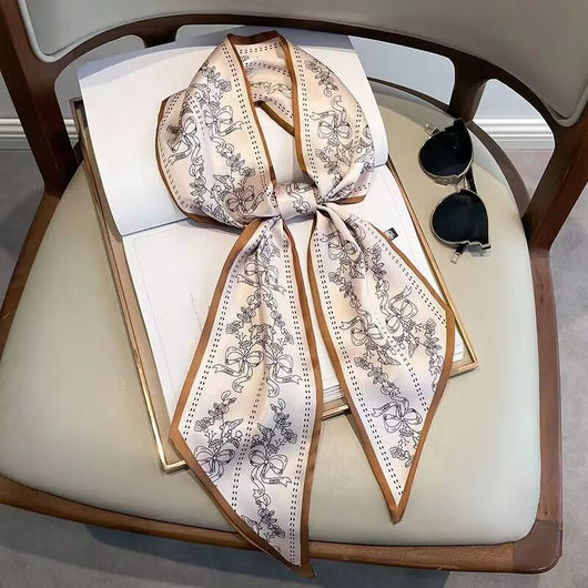 Pañuelo Decorativo Largo Estilo Coreano Lujo Ligero para Cabello Verano - Image 7