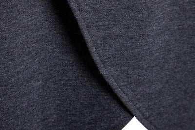 Sudadera Hoodie Slim Fit Irregular de Largo Medio en Colores Sólidos para Hombre - Image 19