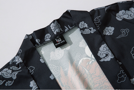 Cardigan Kimono Gato Samurái Streetwear Unisex Harajuku Anime - Image 18