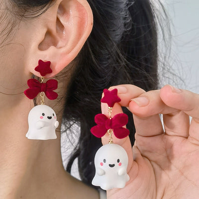 Aretes de Halloween con Fantasma Encantador - Image 3
