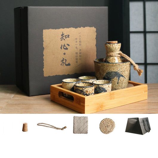 Set Calentador de Sake Retro Japonés con Tazas de Cerámica - Image 39