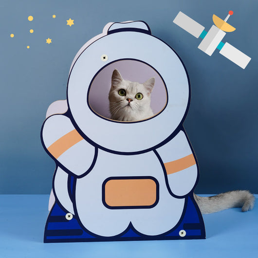 Nido Corrugado para Gatos Astronauta Grande con Tabla de Agarre - Image 10