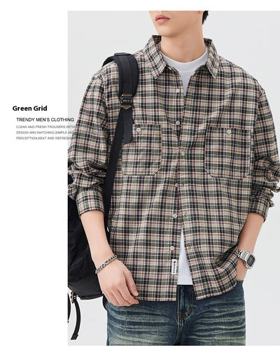 Camisa Cuadriculada Premium Versátil - Manga Larga Multifuncional - Image 18