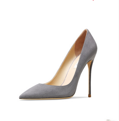 Tacones Altos de Gamuza Verde Oscuro para Mujer - Image 2