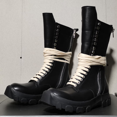 Botas Casuales para Hombre en Cuero Genuino con Doble Cierre - Image 8