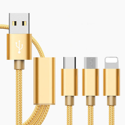 Cable de Carga Tres en Uno - Compatible Universal - Image 3