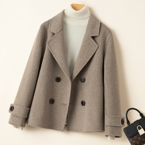 Blazer Reversible de Cashmira para Mujer - Chaqueta Corta de Lujo